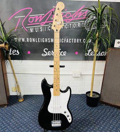 Squier by Fender Bronco Bass – Black | Pre-Loved Short-Scale Electric Bass Guitar