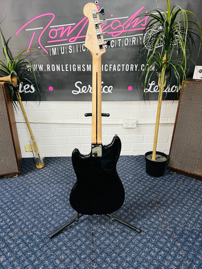 Squier by Fender Bronco Bass – Black | Pre-Loved Short-Scale Electric Bass Guitar