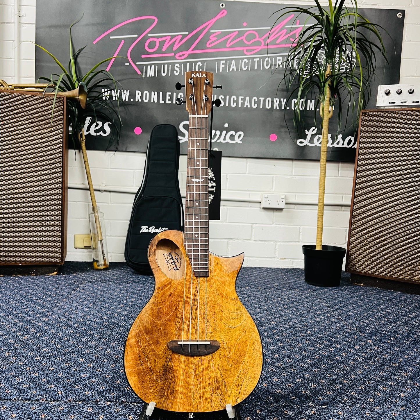 Kala Revelator Night Owl Mango Tenor Ukulele | Acoustic-Electric with Gig Bag