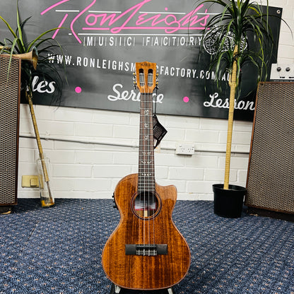 Kala KA-SAB-T-CE All Solid Australian Blackwood Tenor Ukulele | Acoustic-Electric Cutaway