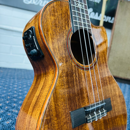 Kala KA-SAB-T-CE All Solid Australian Blackwood Tenor Ukulele | Acoustic-Electric Cutaway