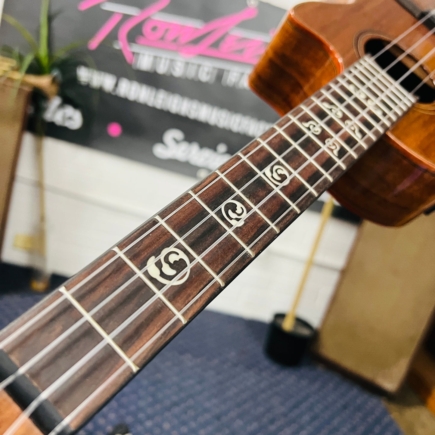 Kala KA-SAB-T-CE All Solid Australian Blackwood Tenor Ukulele | Acoustic-Electric Cutaway