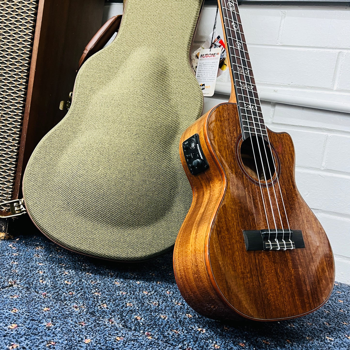 Kala KA-SAB-T-CE All Solid Australian Blackwood Tenor Ukulele | Acoustic-Electric Cutaway
