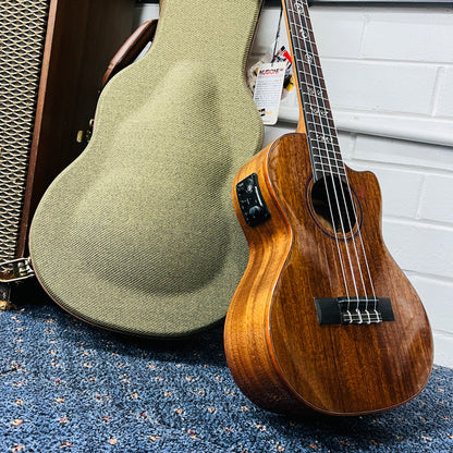 Kala KA-SAB-T-CE All Solid Australian Blackwood Tenor Ukulele | Acoustic-Electric Cutaway