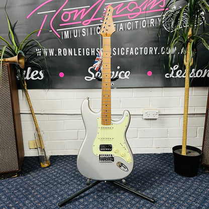 Northstar Pro NSP1-ISH S-Style Electric Guitar – Inca Silver Humbucker