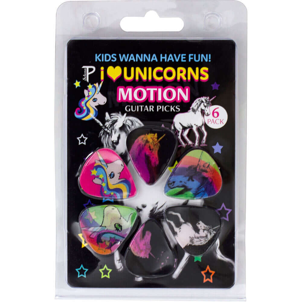 PERRIS 6 Pk  I Love Unicorns Picks