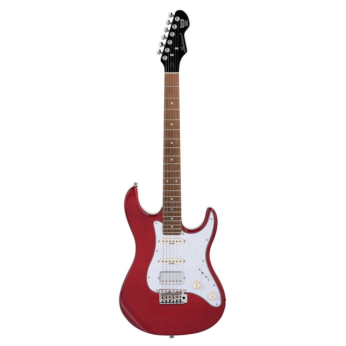 LEVINSON Sceptre Ventana Deluxe Double Cutaway - See Thru Red
