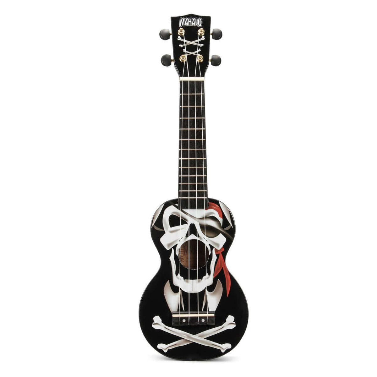 MAHALO ART Pirate Black Ukulele  - Soprano