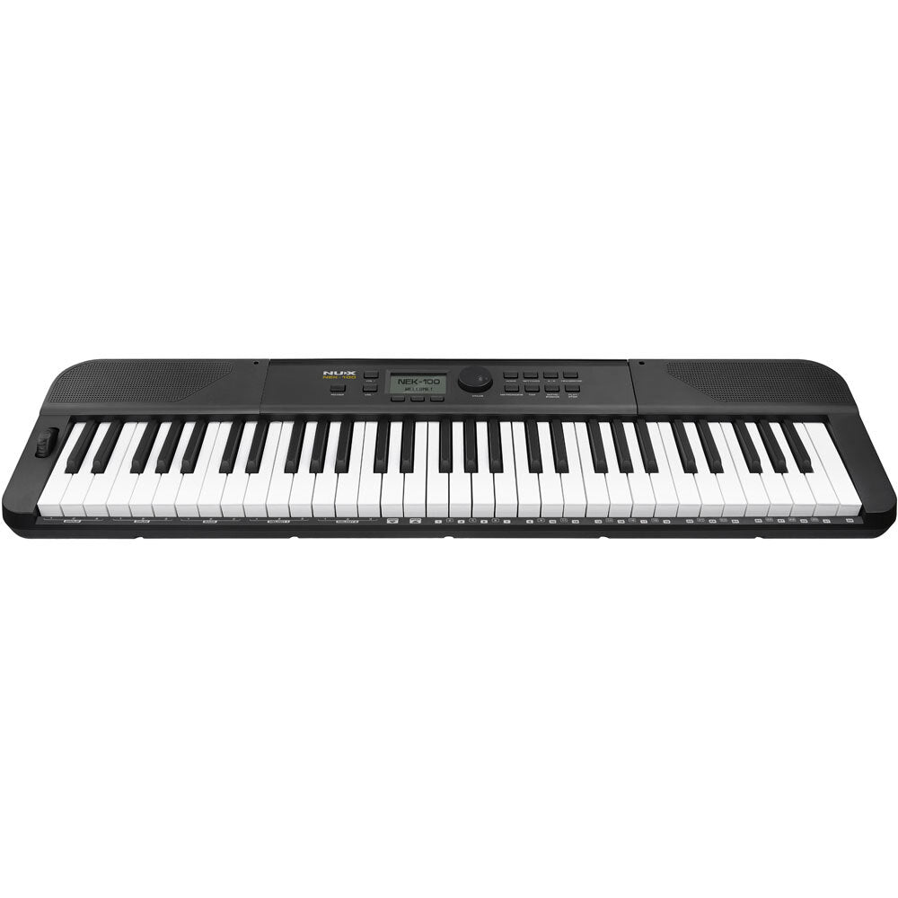 NU-X NEK-100 Portable 61-Note Keyboard in Black with Internal Rechargeable Battery