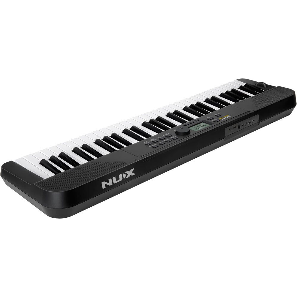 NU-X NEK-100 Portable 61-Note Keyboard in Black with Internal Rechargeable Battery