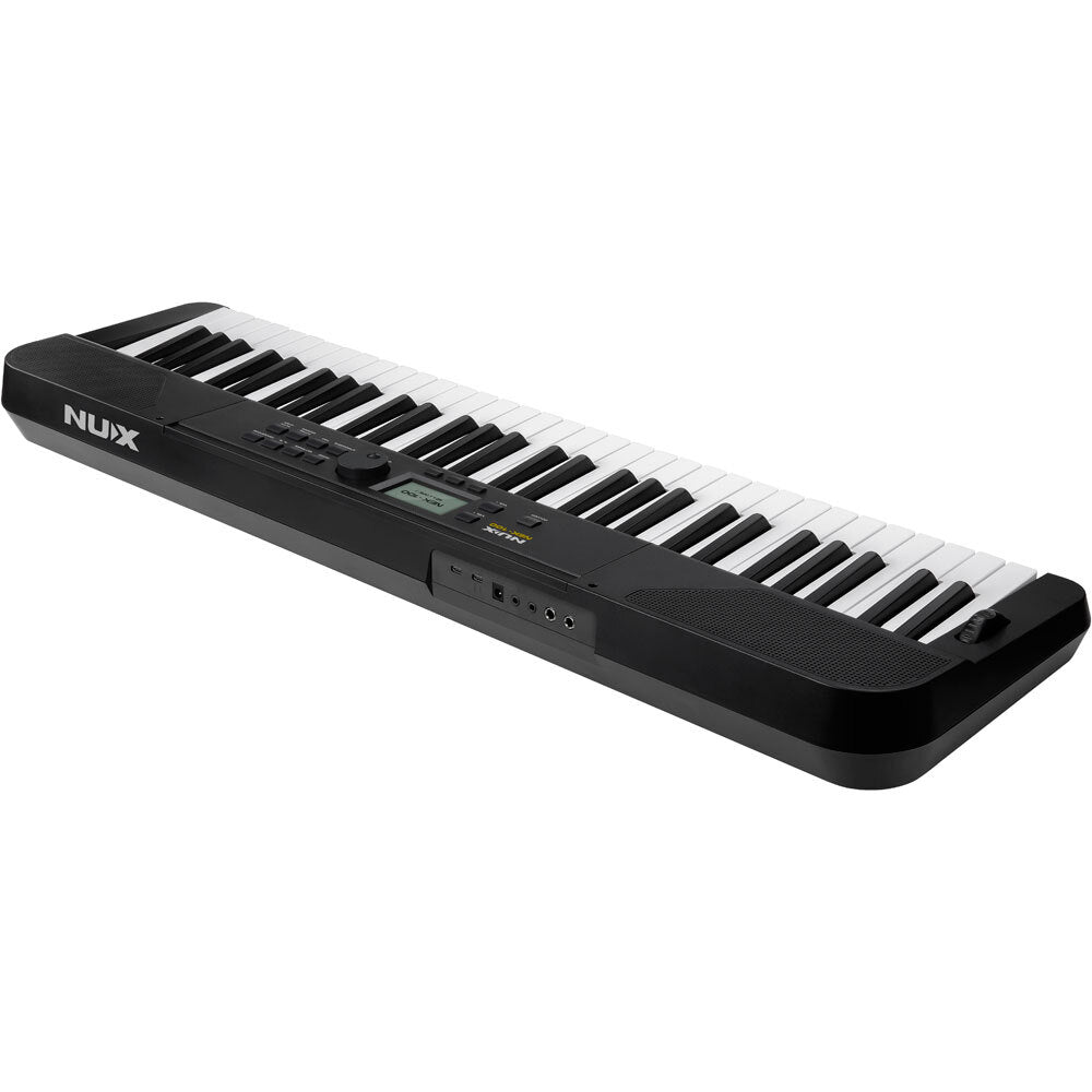 NU-X NEK-100 Portable 61-Note Keyboard in Black with Internal Rechargeable Battery