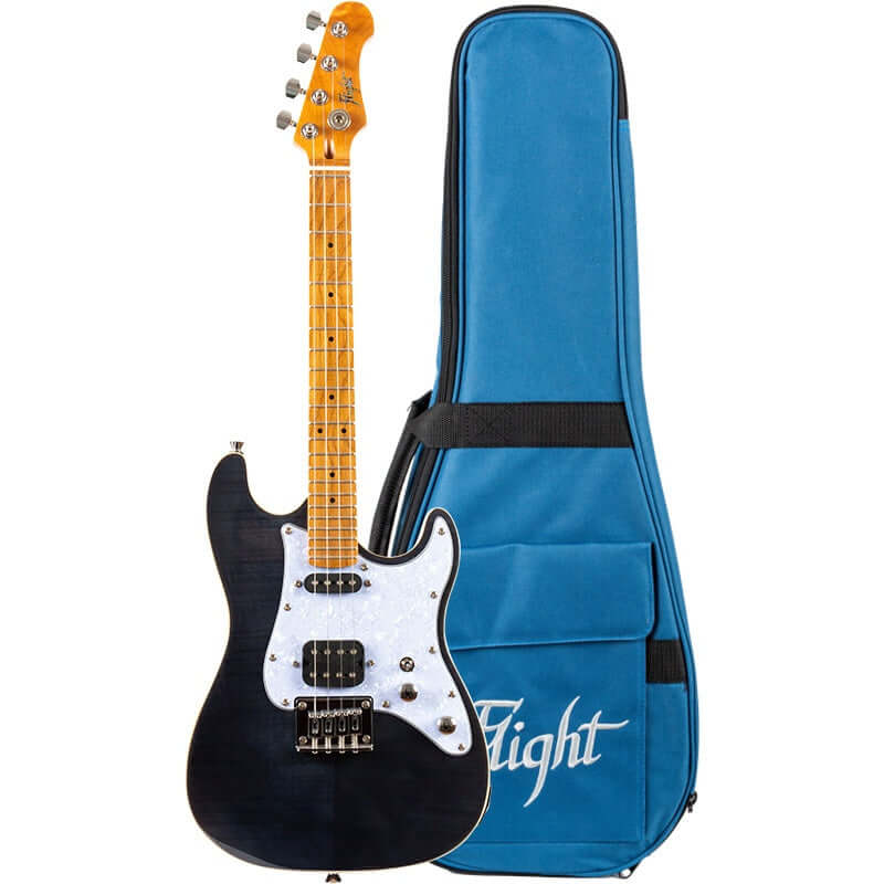 FLIGHT Pathfinder Solid Body Electric Ukulele  - Transparent Black