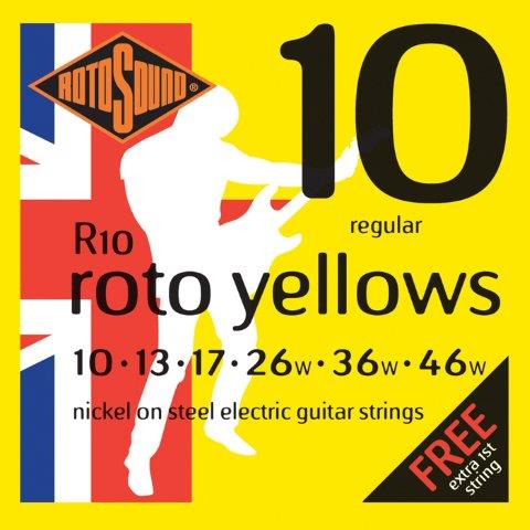 ROTOSOUND R10 ROTO YELLOW ELECTRIC SET