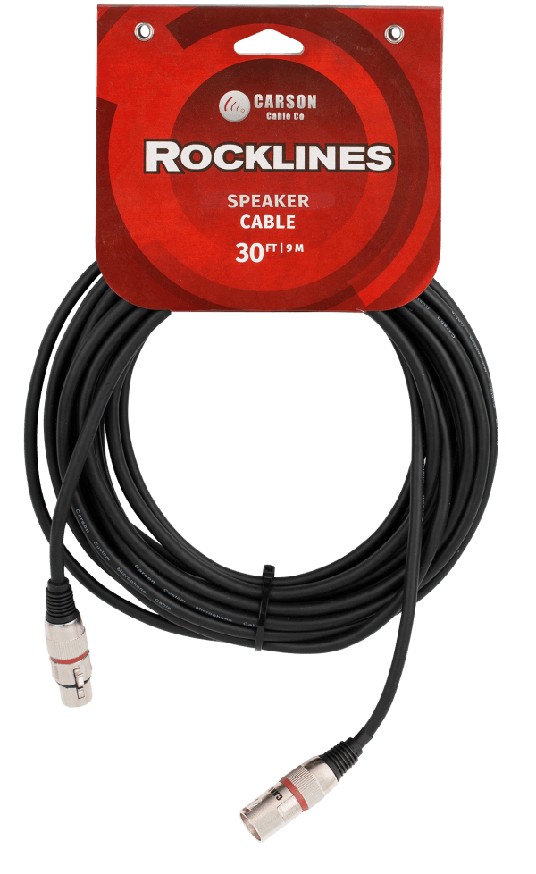 CARSON 30' Speaker Lead - Male XLR - Female XLR