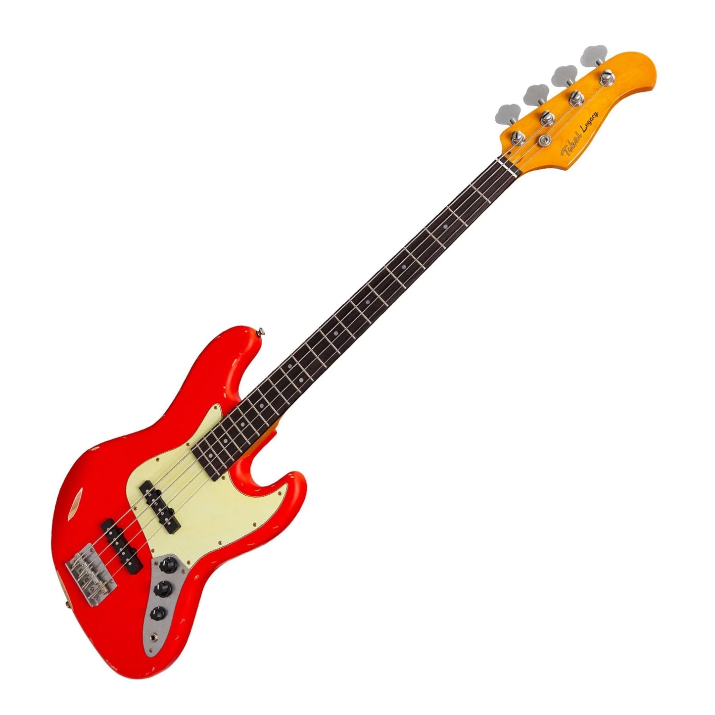 TOKAI 'Legacy Series' JB-Style 'Relic' Electric Bass - Red