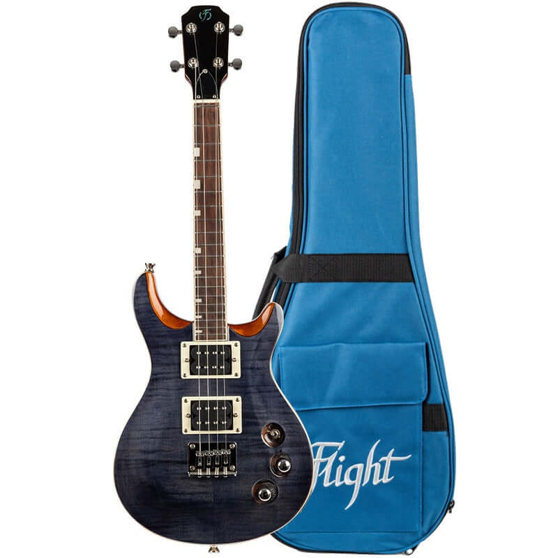 FLIGHT Vanguard Solid Body Electric Ukulele - Black