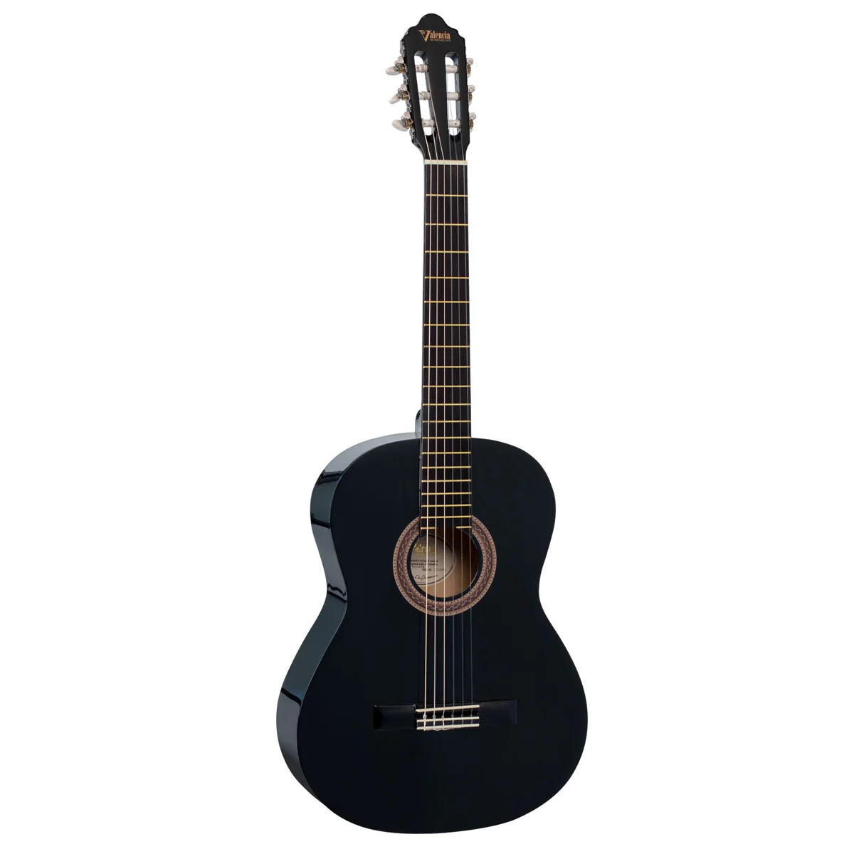 VALENCIA 100 Series 3/4 Classic Guitar - Black