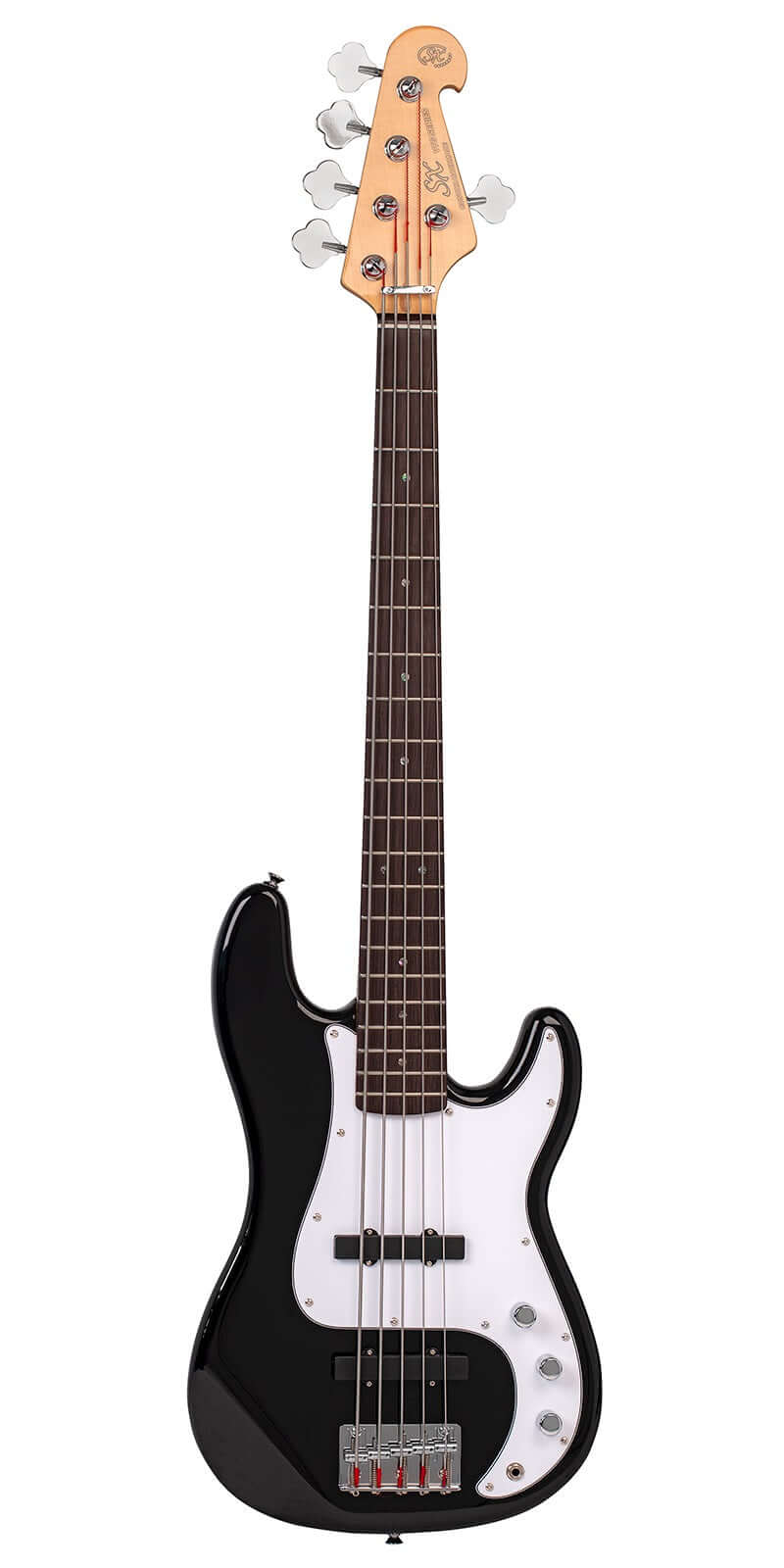 SX PJ 5 String Bass - Black