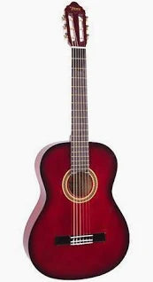 VALENCIA 100 Series 1/2 Classic Guitar - Red Burst