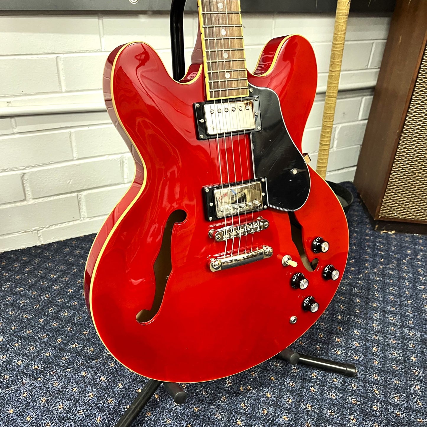 SX 335 Style Electric Guitar - Traditional Cherry Red
