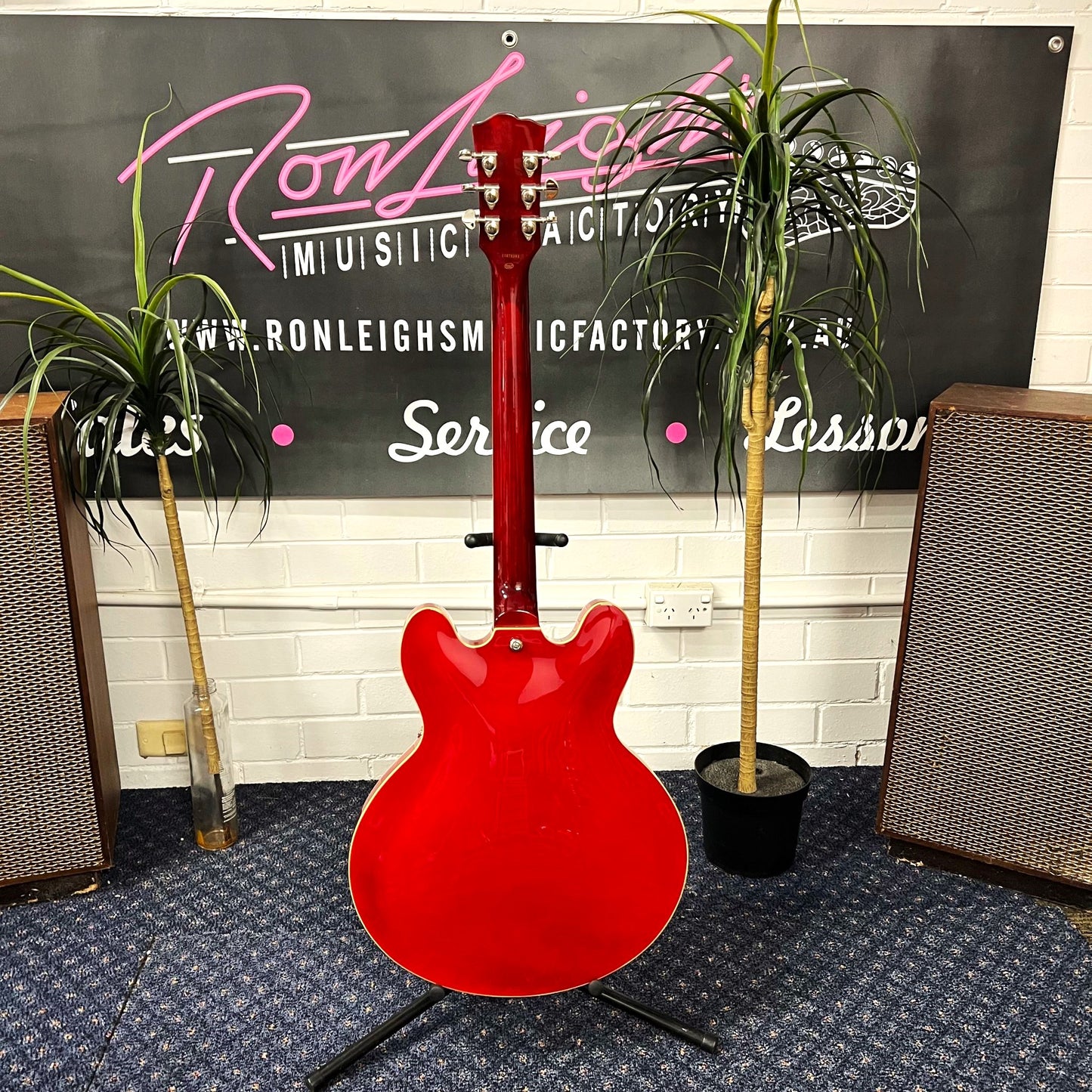 SX 335 Style Electric Guitar - Traditional Cherry Red