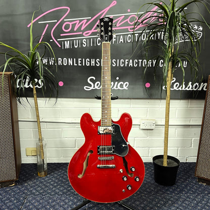 SX 335 Style Electric Guitar - Traditional Cherry Red